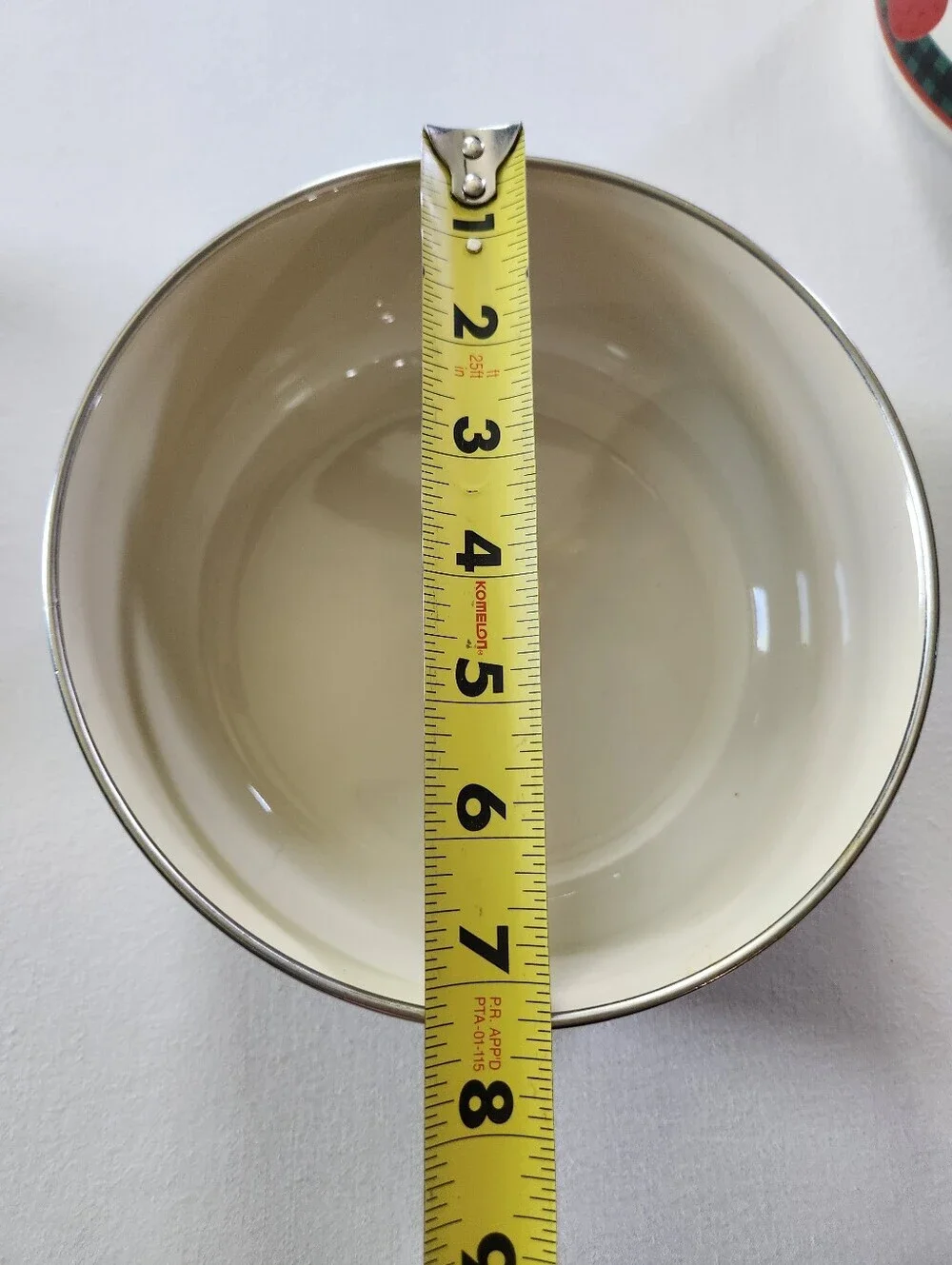 Vintage Cottagecore Farmhouse Plaid Apple Nesting Enamel Bowls Ingleman Designs